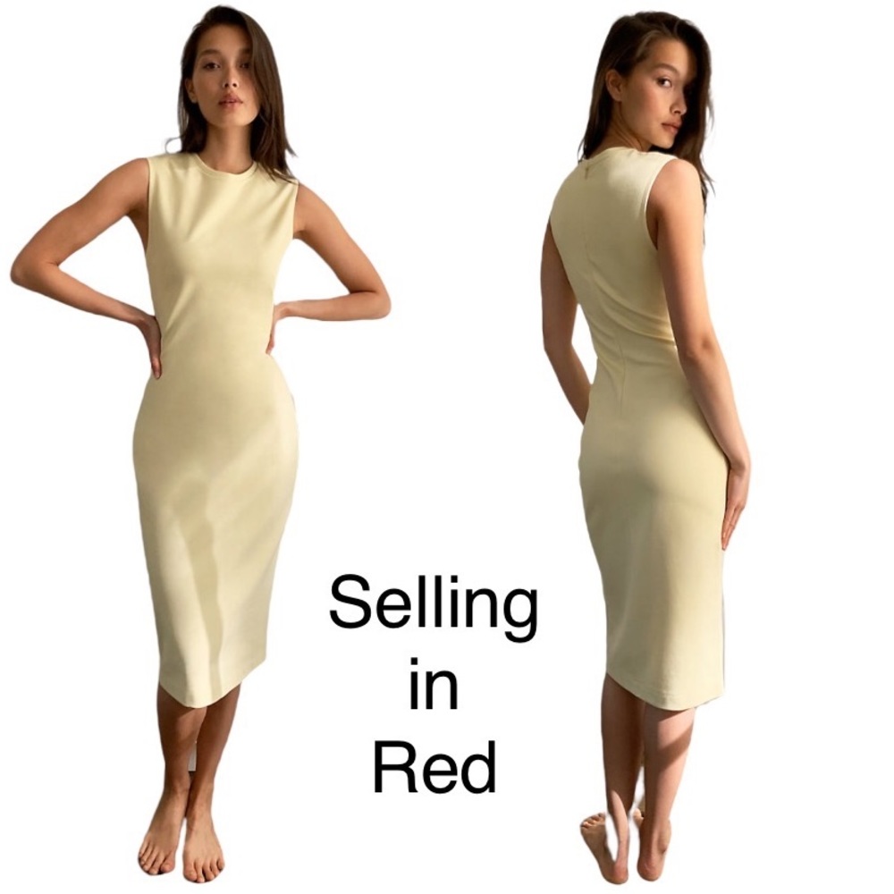 Aritzia Cream Midi Dress